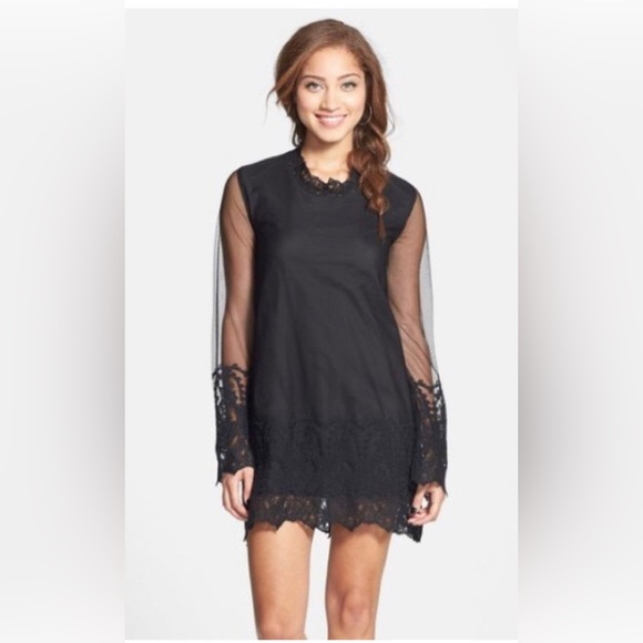 Volcom Black Sheer Dress NWT - Picture 3 of 4